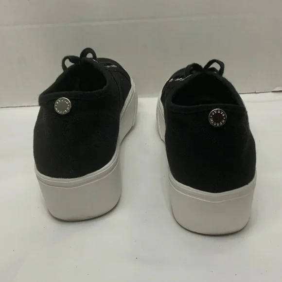 Steve Madden Black Platform Sneakers Shoes - Picture 6 of 12